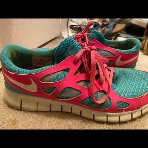 Pink/Turquoise Nike’s